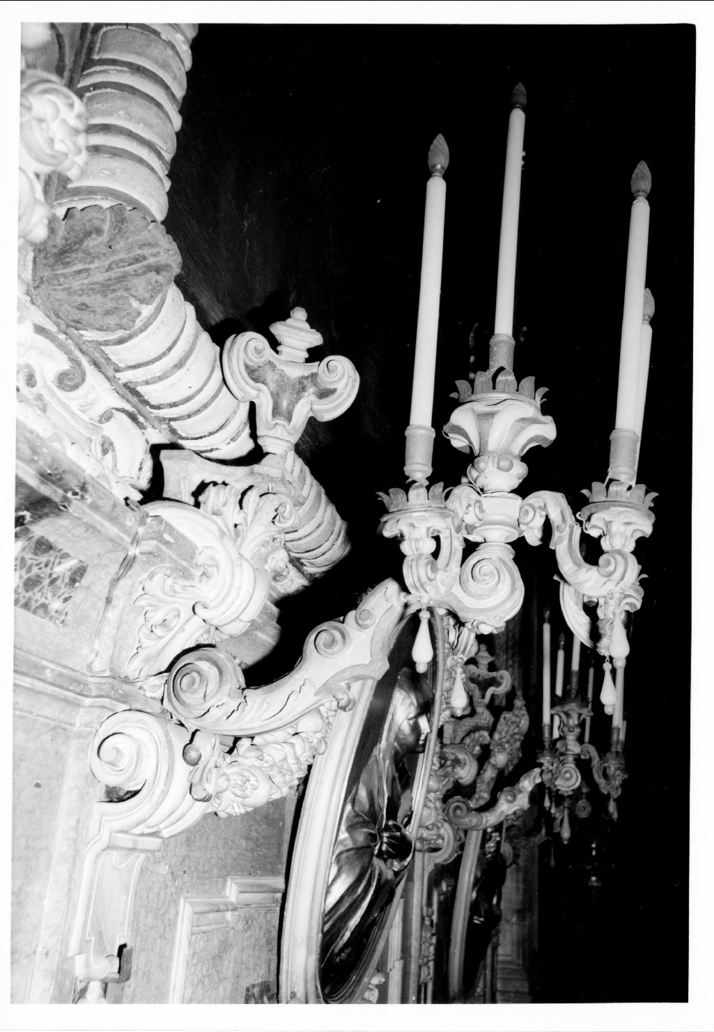 candeliere da parete, serie - manifattura ferrarese (sec. XVIII)