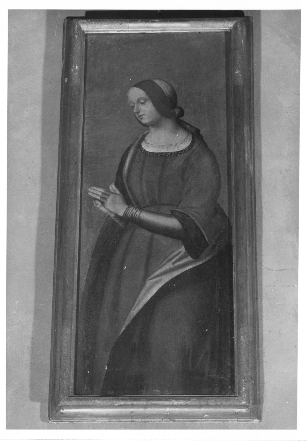Madonna annunciata (dipinto) di Panetti Domenico (sec. XVI)