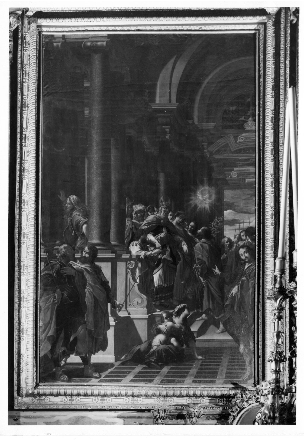 Sposalizio di Maria Vergine (dipinto) di Rivarola Alfonso detto Ghenda (sec. XVII)