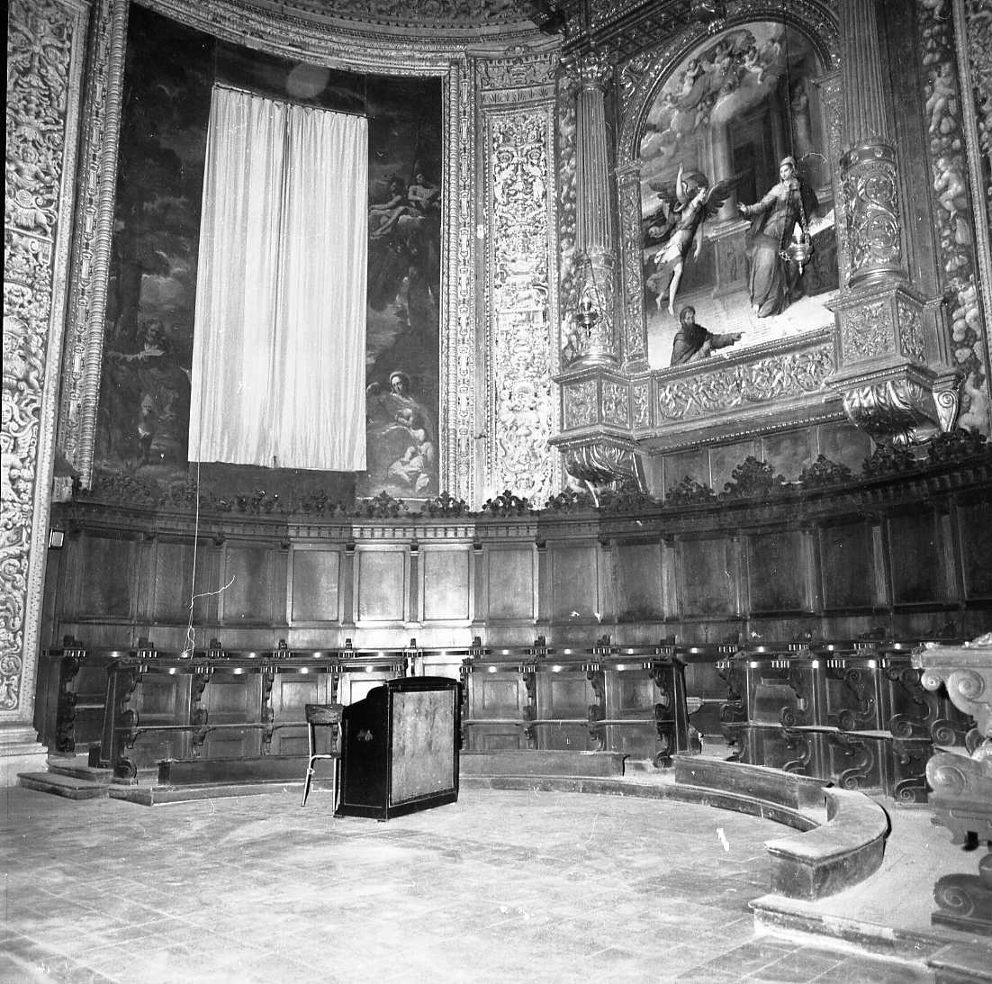 stalli del coro - ambito ferrarese (inizio sec. XVII)