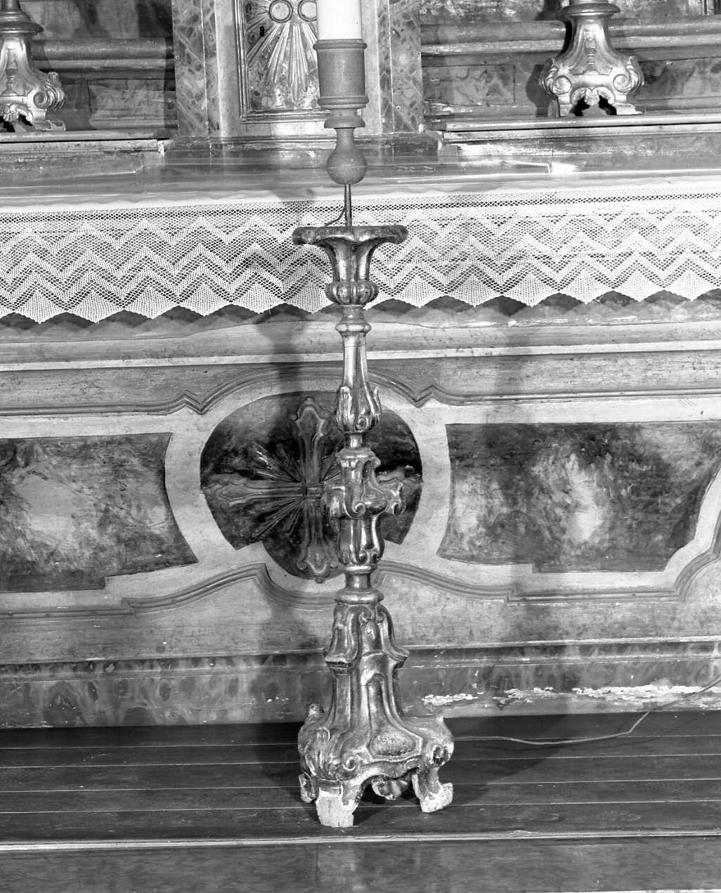 candeliere, serie - ambito ferrarese (metà sec. XVIII)