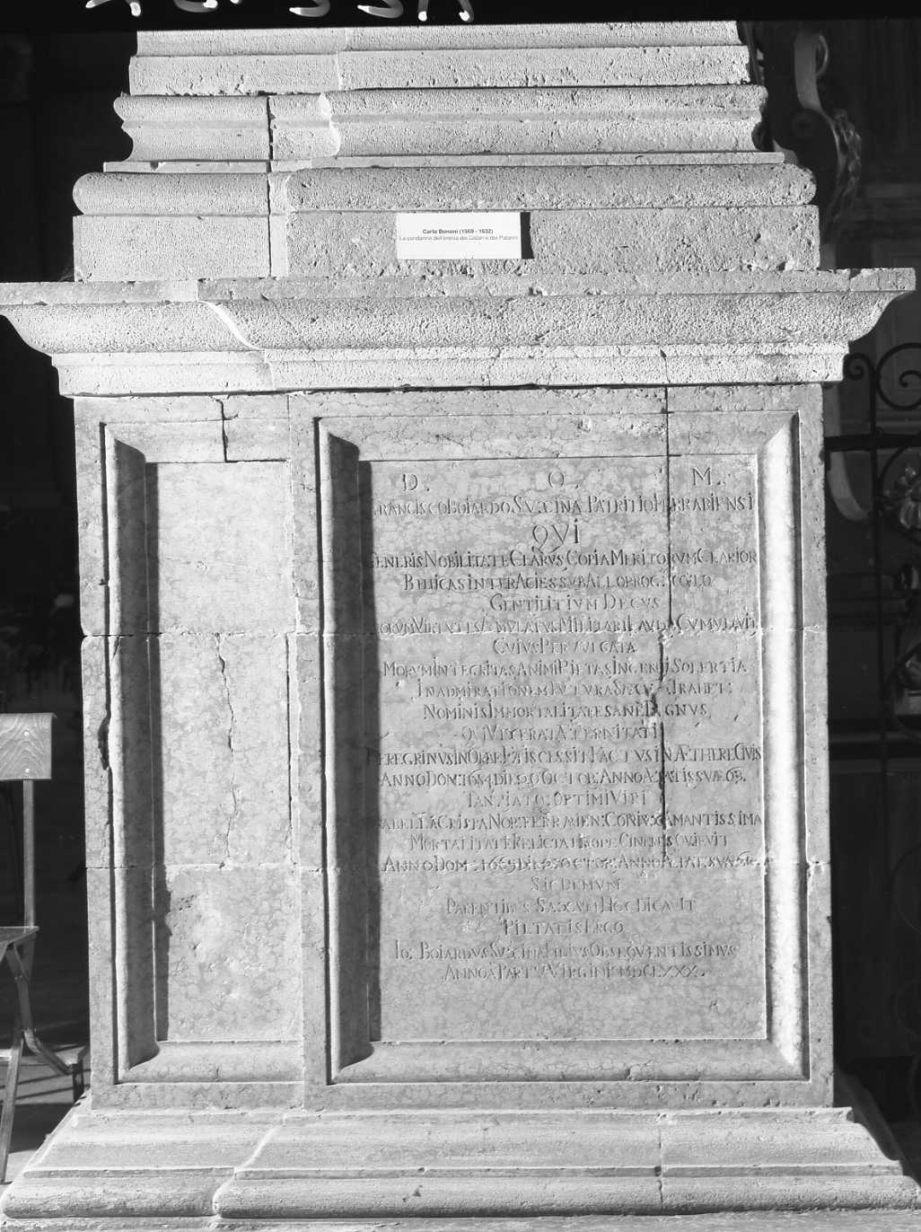 lapide - manifattura ferrarese (sec. XVII)