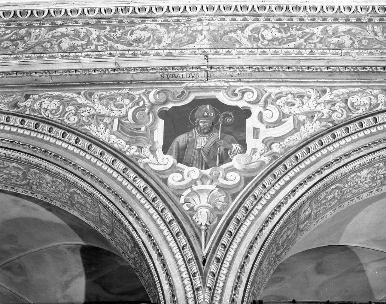 Sant'Ubaldo (dipinto, complesso decorativo) di Bononi Carlo, Saraceni Francesco (sec. XVII, sec. XIX)