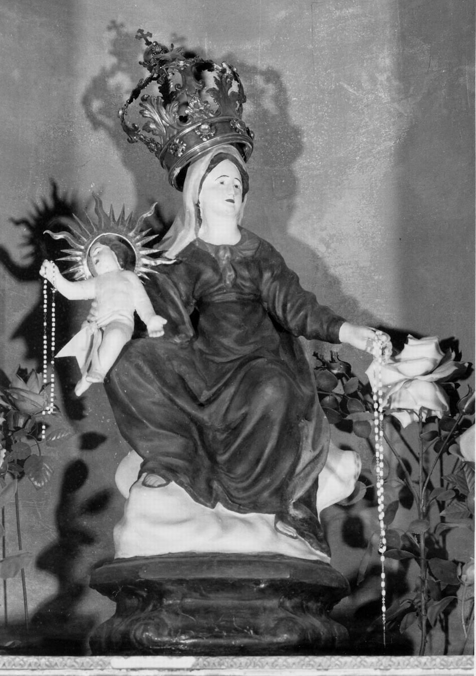 Madonna del Rosario (statua) - ambito emiliano (fine/inizio secc. XVIII/ XIX)
