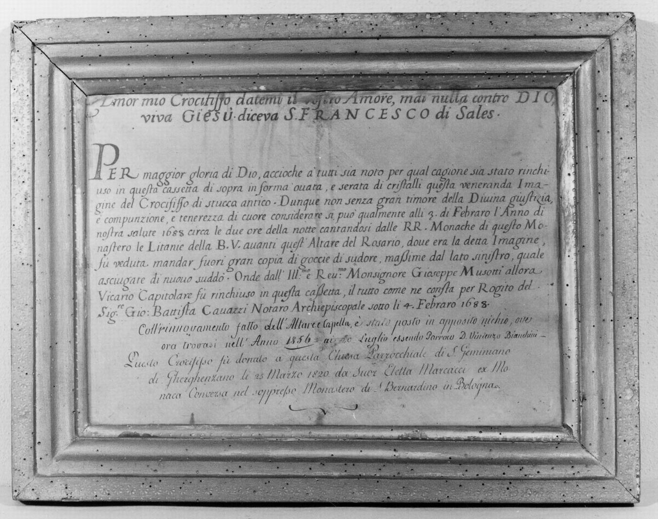 targa devozionale - manifattura emiliana (sec. XIX)