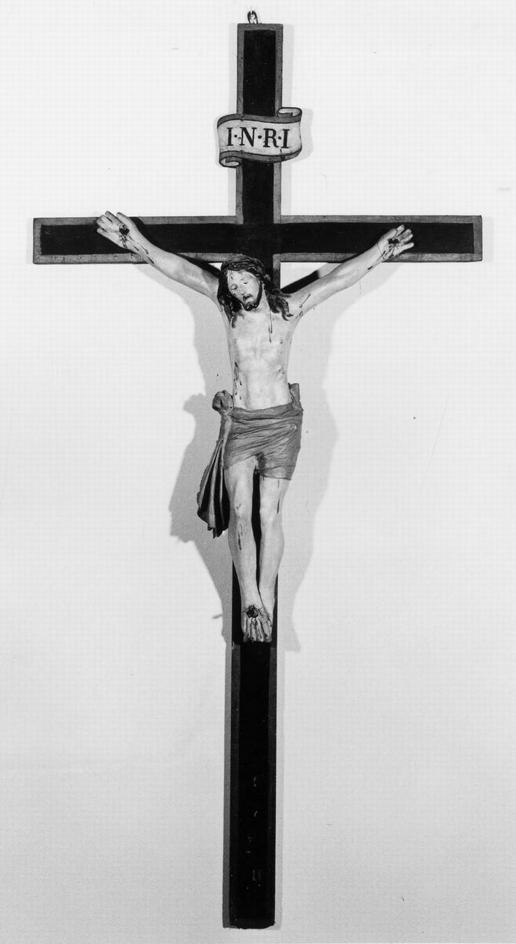 Cristo Crocifisso (scultura) - manifattura emiliana (seconda metà sec. XIX)