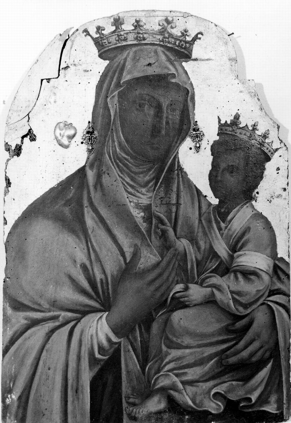 Madonna di San Luca, Madonna con Bambino (dipinto) di Sacini Giacomo Maria (sec. XVIII)