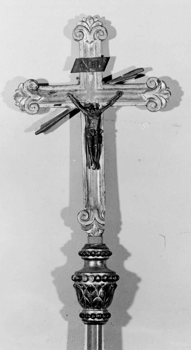 croce processionale - manifattura emiliana (prima metà sec. XIX)