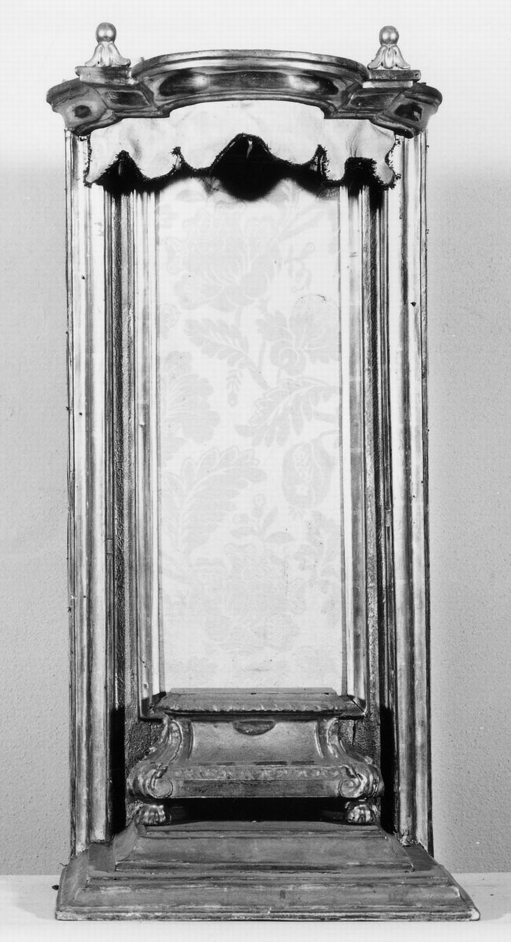 tronetto per esposizione eucaristica - manifattura emiliana (seconda metà sec. XIX)