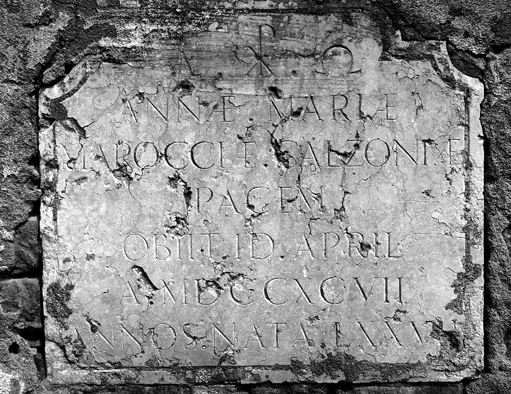 lapide tombale - manifattura bolognese (sec. XVIII)