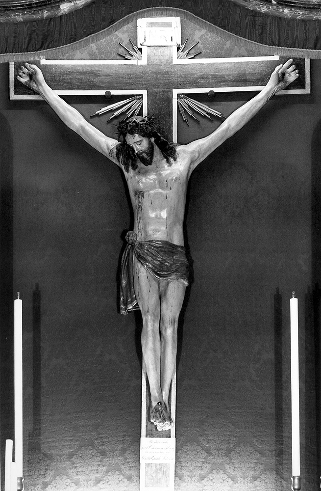 Cristo crocifisso (statua) - ambito bolognese (metà sec. XIX)