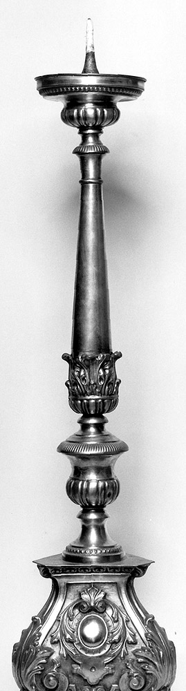 candeliere, serie - manifattura bolognese (seconda metà sec. XIX)