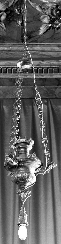 lampada pensile, serie - manifattura bolognese (secc. XIX/ XX)