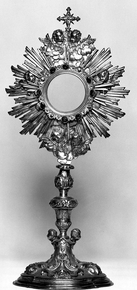 ostensorio - a raggiera - manifattura emiliana (sec. XVIII)