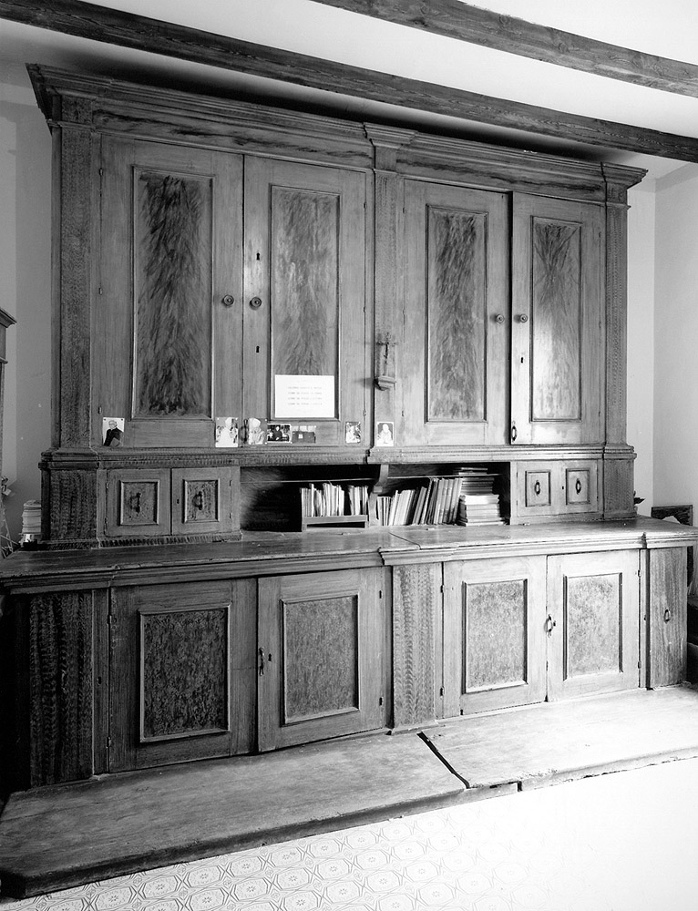 armadio da sacrestia - manifattura bolognese (sec. XIX)