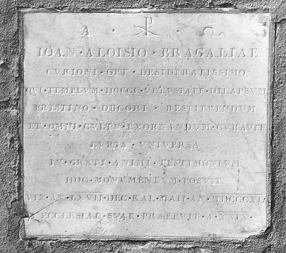 lapide tombale - ambito bolognese (sec. XIX)