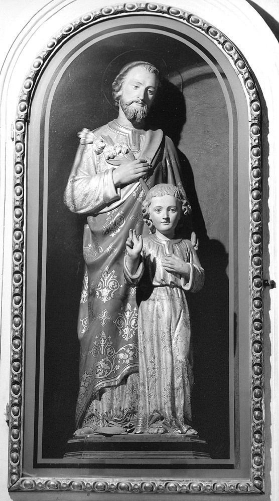 San Giuseppe e Gesù Bambino (statua) - manifattura emiliana (sec. XX)