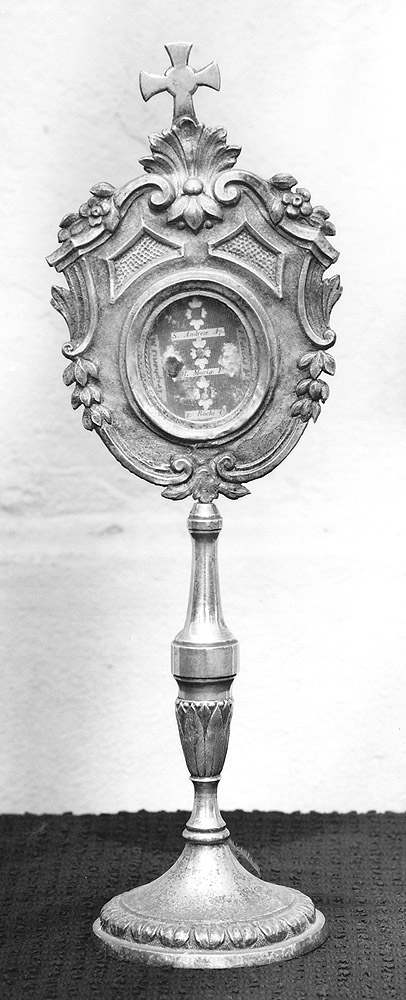 reliquiario - a ostensorio - manifattura bolognese (primo quarto sec. XIX)