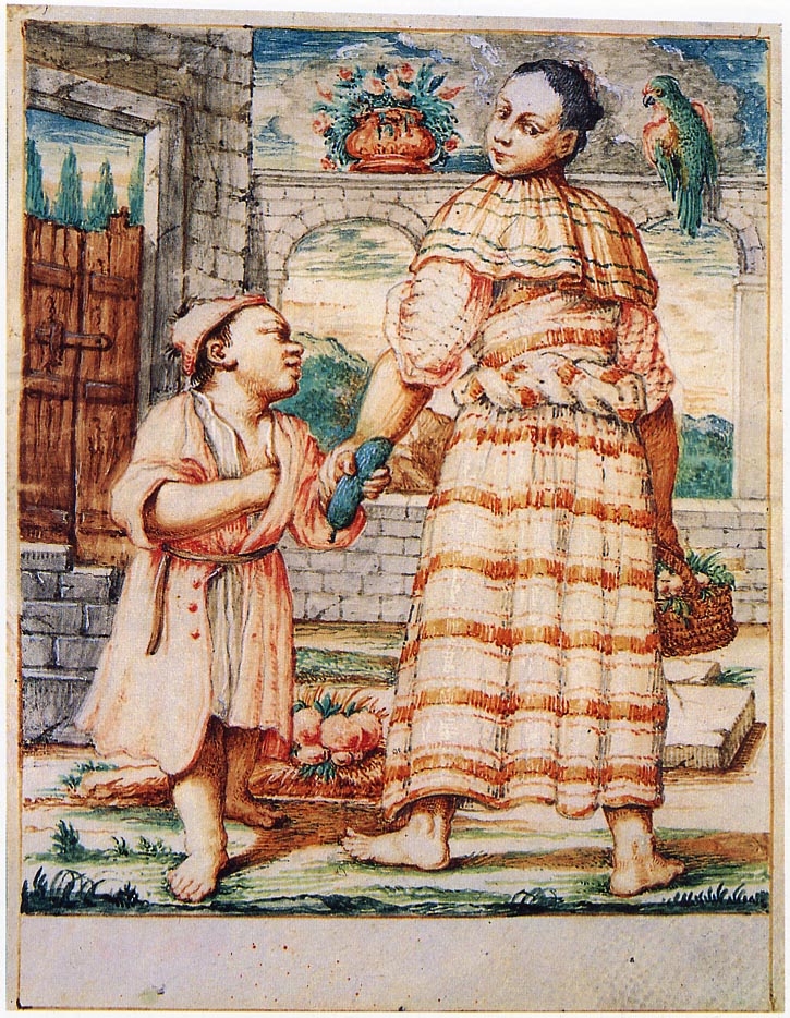Cacasenno con la madre Menghina (disegno) di Crespi Giuseppe Maria detto Spagnolo (sec. XVIII)