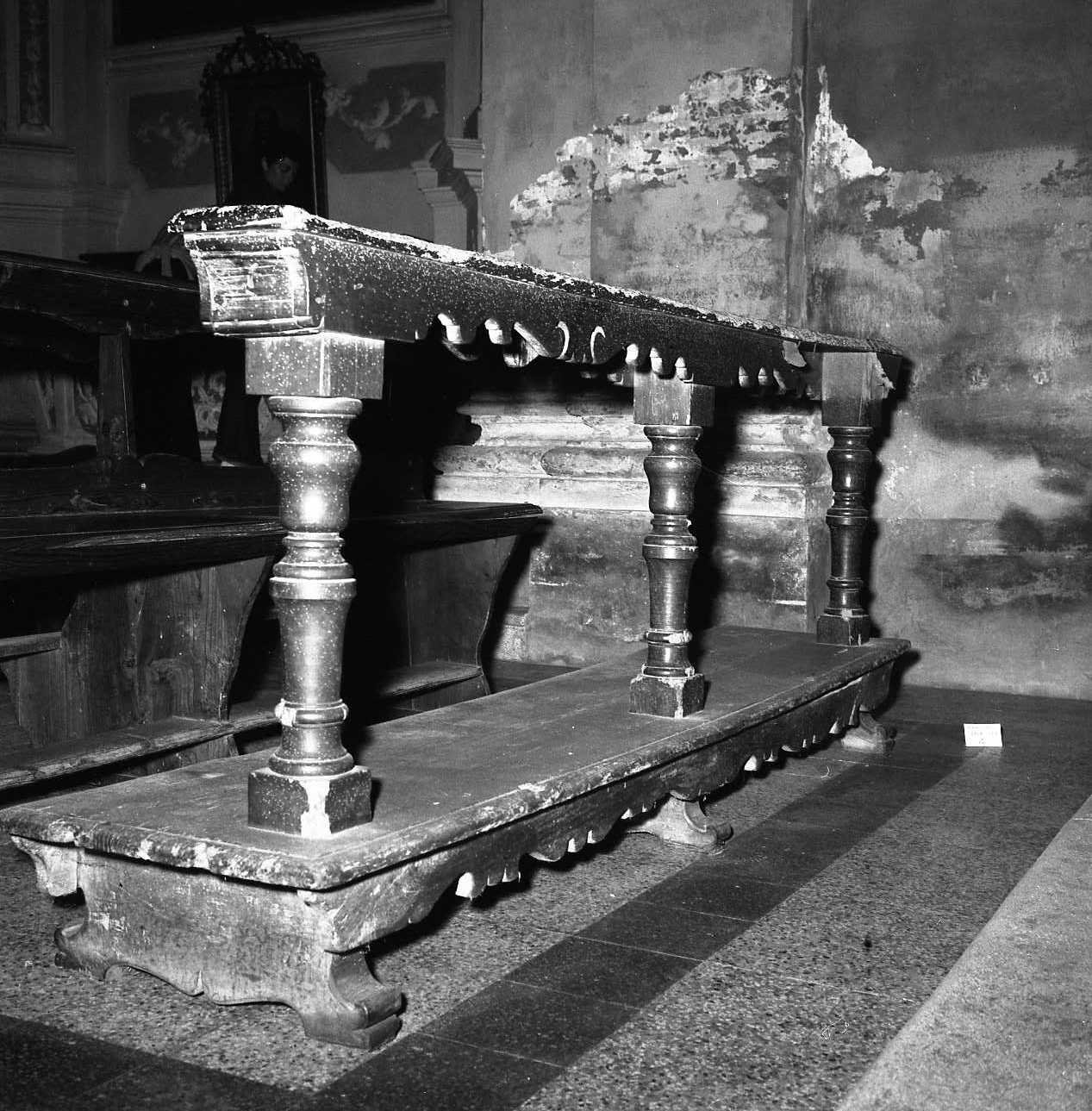 inginocchiatoio, serie - bottega emiliana (sec. XVIII)