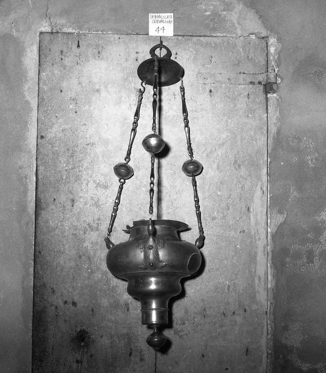 lampada pensile - bottega emiliana (sec. XVII)