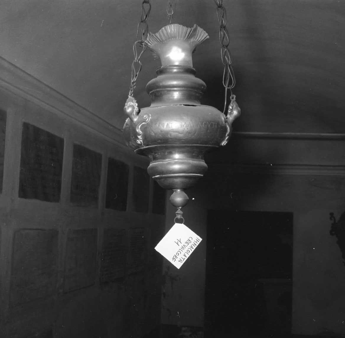 lampada pensile - bottega emiliana (sec. XVIII)