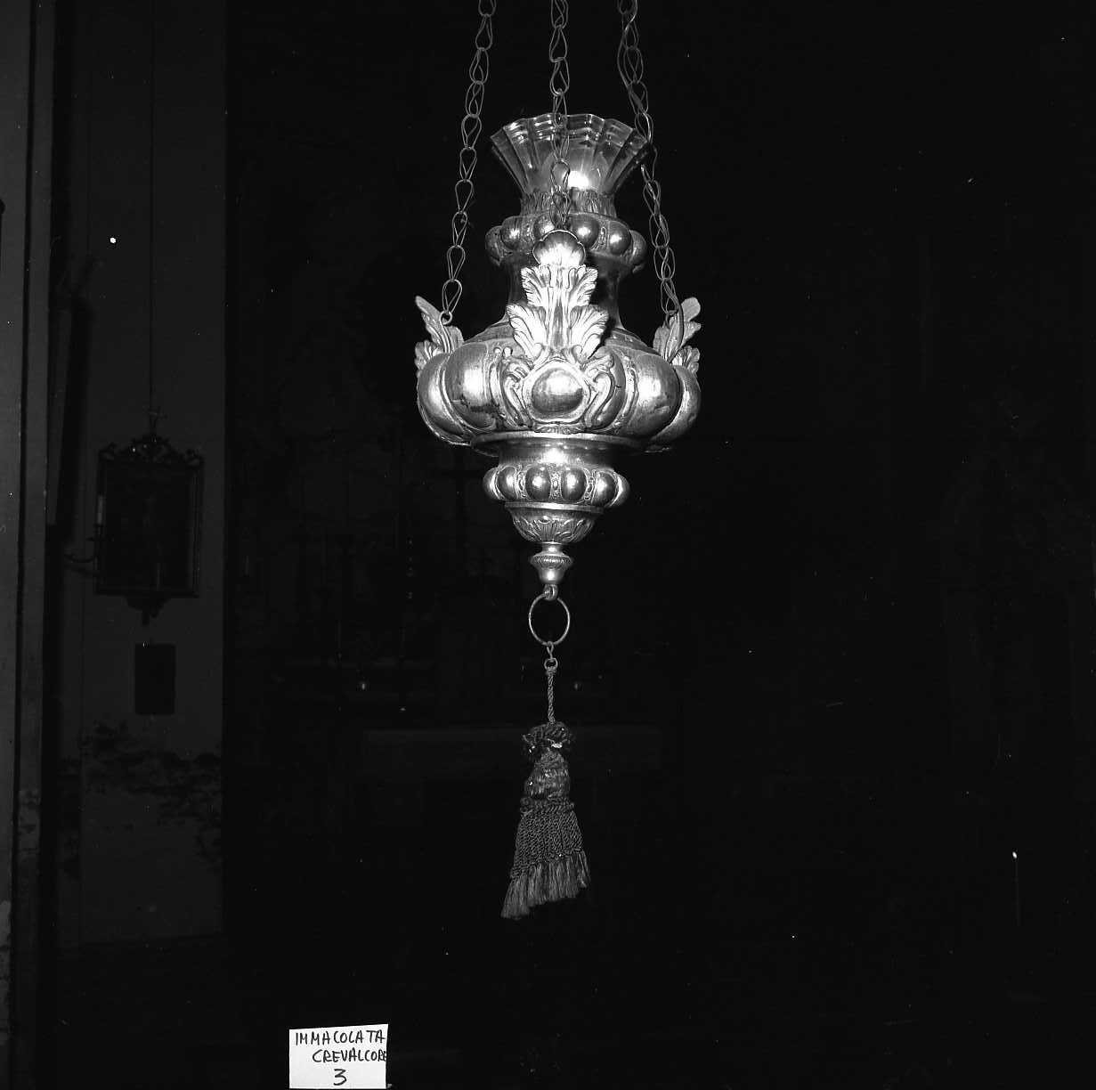 lampada pensile, serie - bottega emiliana (sec. XVIII)