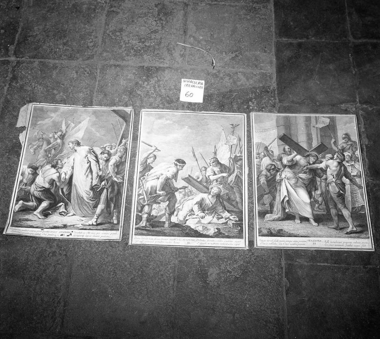 stazioni della via crucis (Via Crucis, ciclo) - produzione veneziana (sec. XVIII)