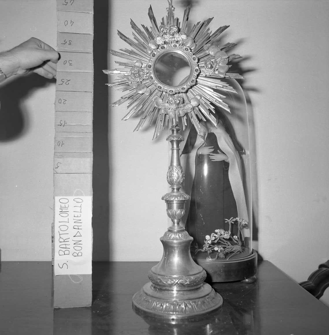 ostensorio - a raggiera di Danti Giovanni Battista (sec. XIX)