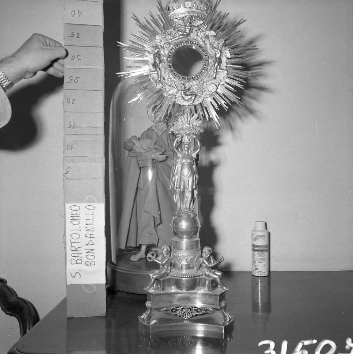 ostensorio - a raggiera - bottega emiliana (sec. XIX)