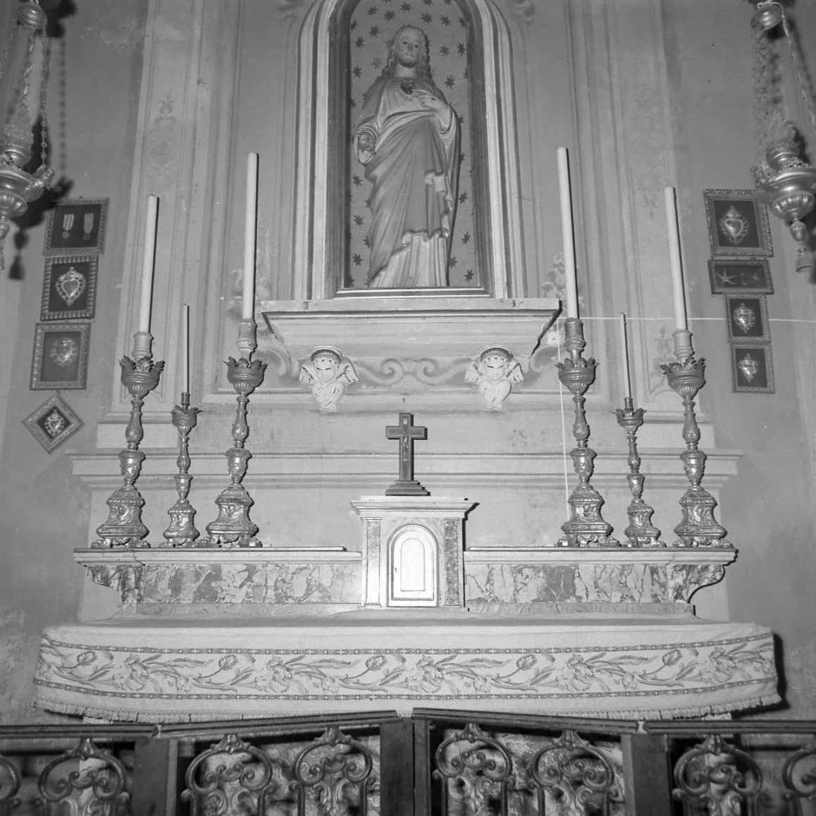 candeliere da chiesa, serie - bottega emiliana (sec. XIX)