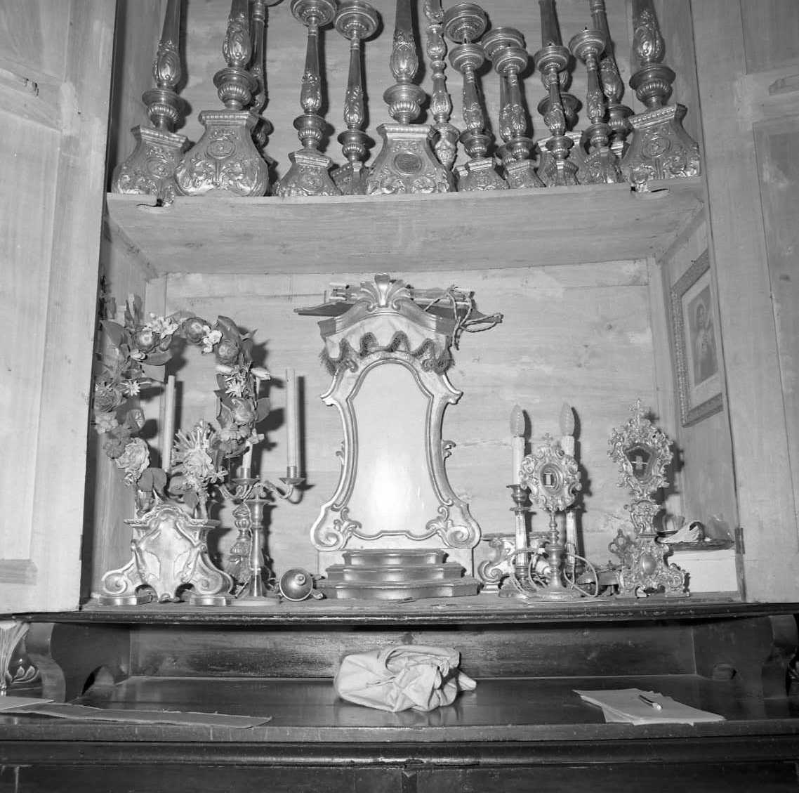 tronetto per esposizione eucaristica - bottega emiliana (sec. XVIII)