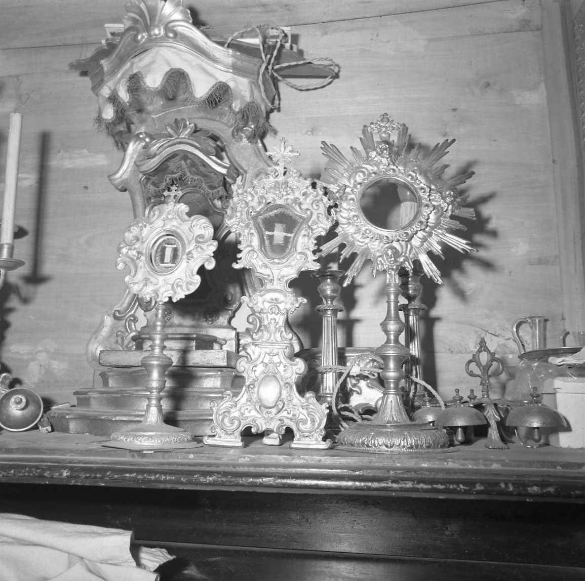 reliquiario - a ostensorio - bottega emiliana (sec. XVIII)