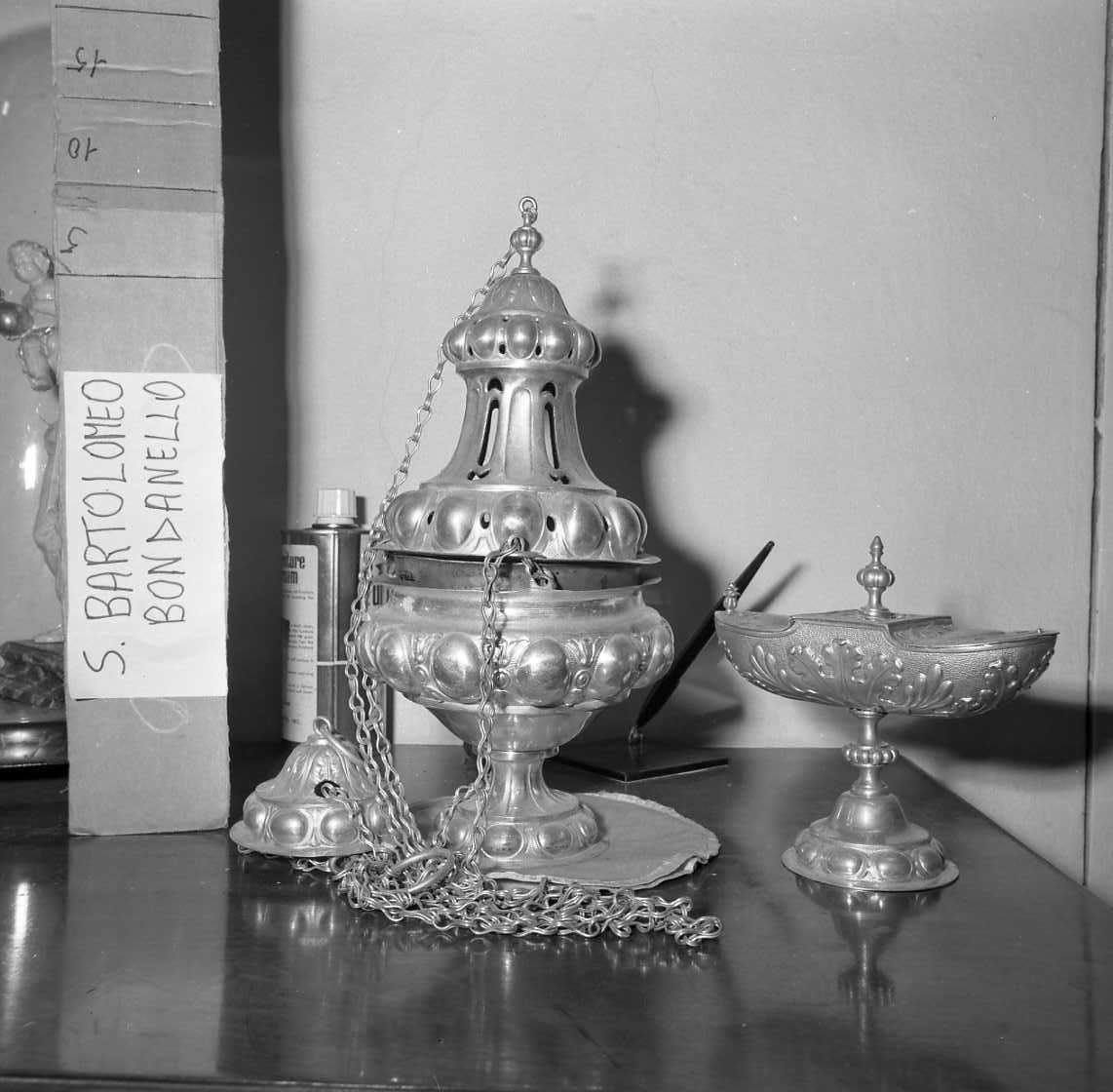 servizio per incensazione - bottega emiliana (sec. XIX)