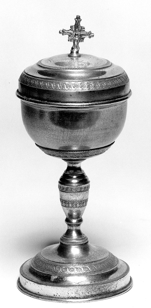 pisside - manifattura emiliana (secc. XIX/ XX)