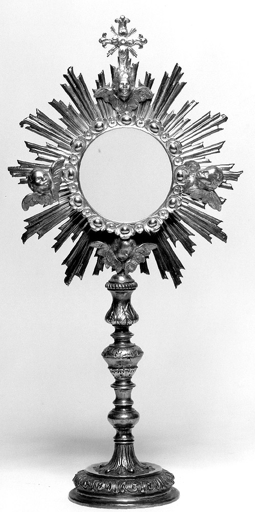 ostensorio - a raggiera - manifattura emiliana (seconda metà sec. XVIII)