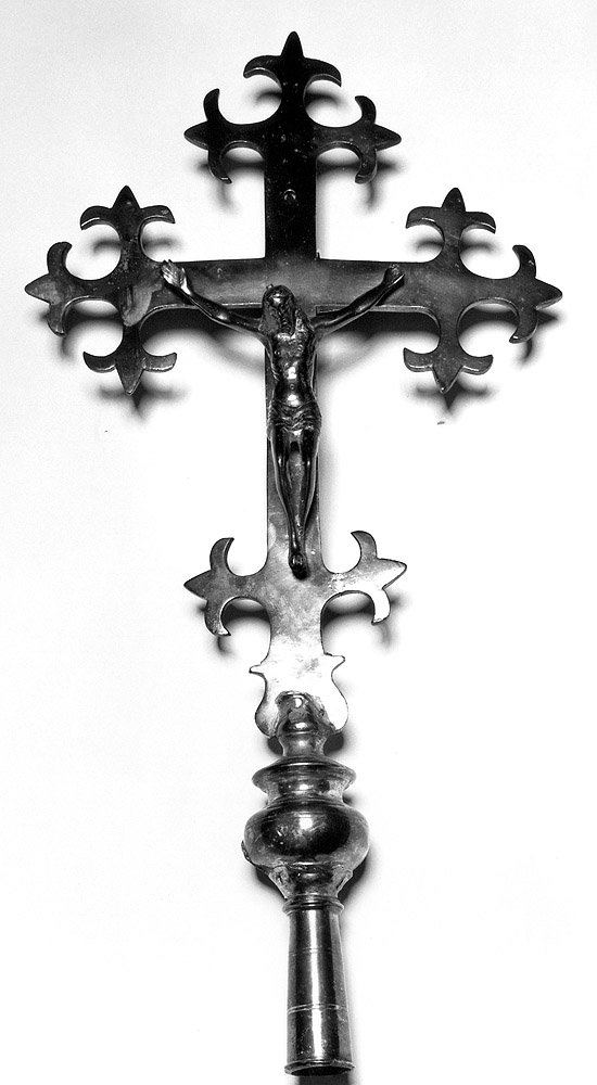 croce processionale - manifattura emiliana (secc. XIX/ XX)