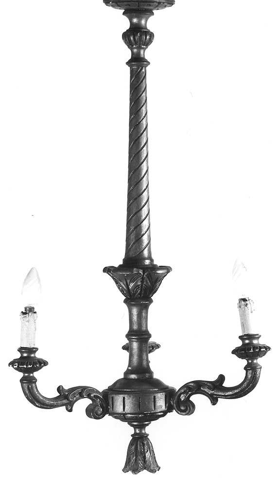 lampadario, serie - manifattura emiliana (secc. XIX/ XX)