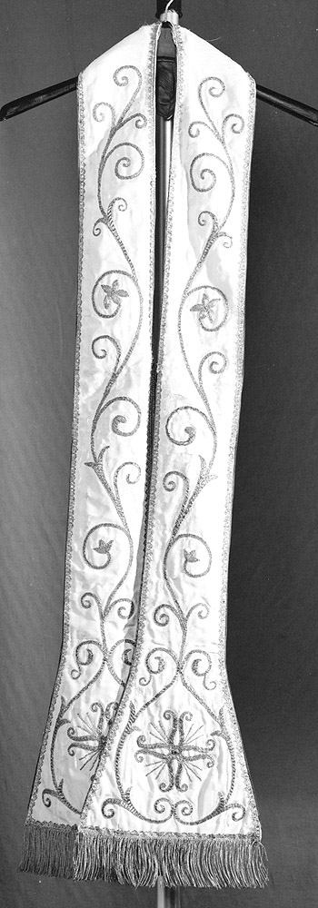stola, elemento d'insieme - manifattura emiliana (sec. XIX)