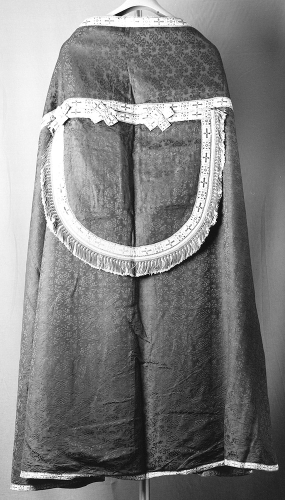 piviale, elemento d'insieme - manifattura emiliana (sec. XIX)