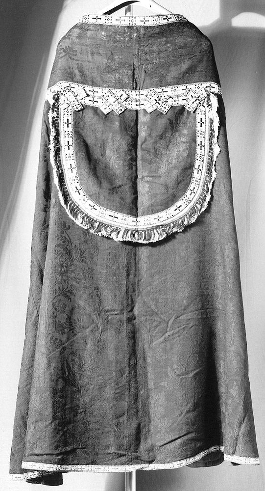 piviale, elemento d'insieme - manifattura emiliana (sec. XIX)