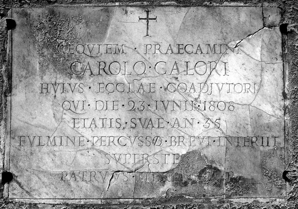 lapide tombale - manifattura emiliana (sec. XIX)