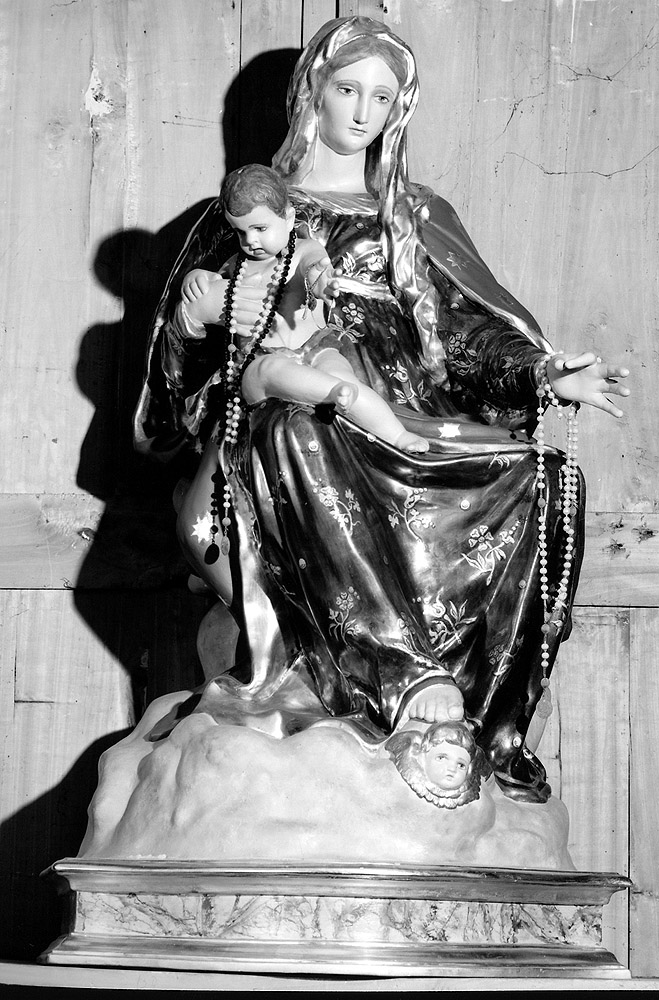 Madonna del Rosario (statua) - manifattura bolognese (secc. XVIII/ XIX)