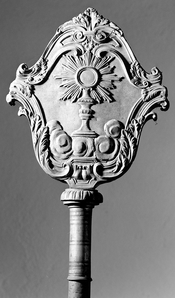 emblema di confraternita, serie - manifattura bolognese (secc. XVIII/ XIX)