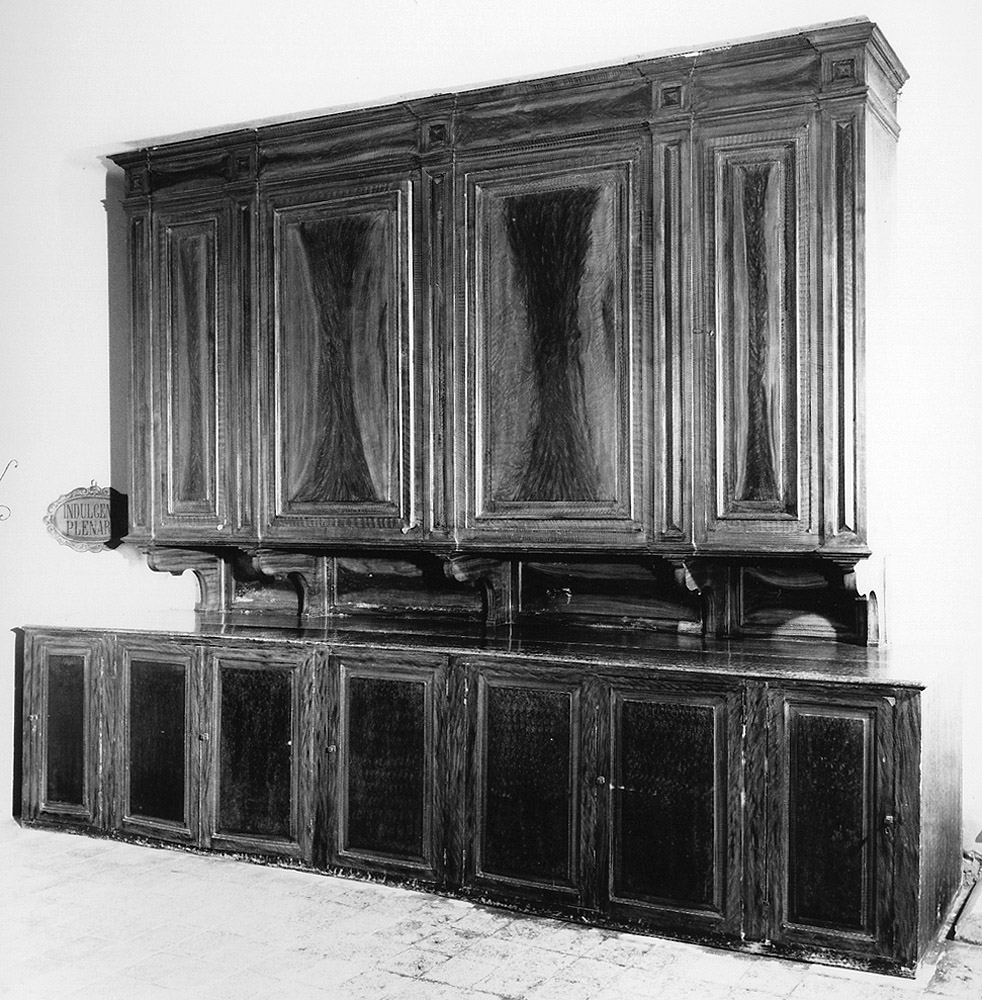 armadio da sacrestia - manifattura bolognese (sec. XIX)