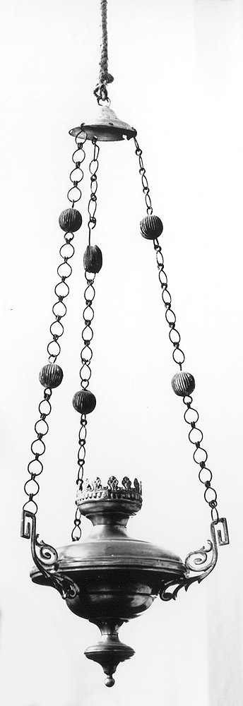 lampada pensile, serie - manifattura bolognese (sec. XIX)