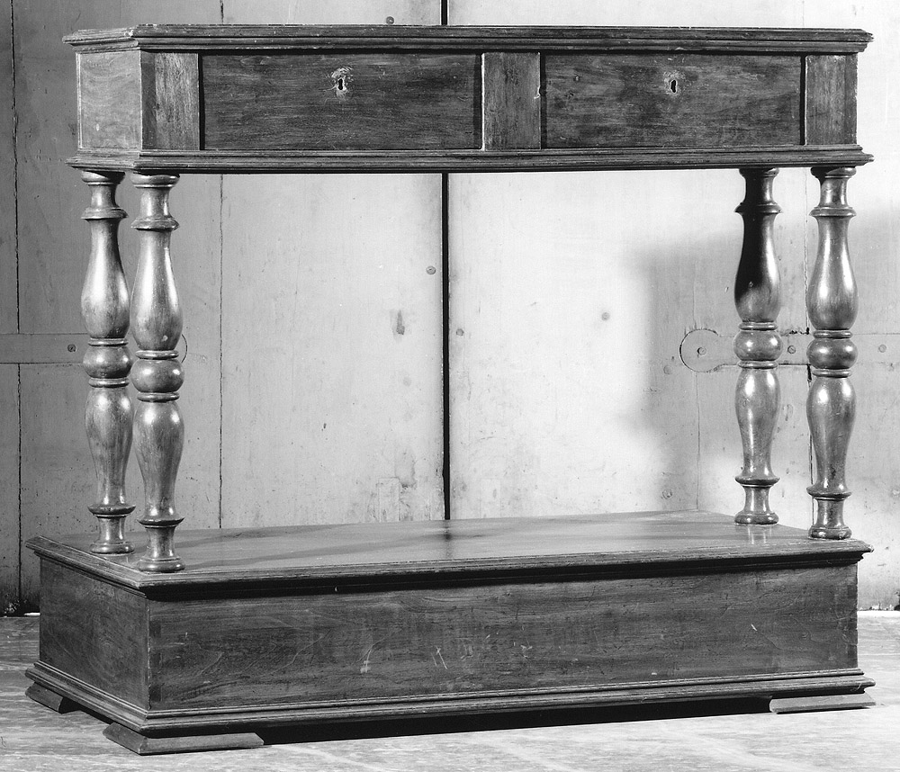 inginocchiatoio - ambito bolognese (inizio sec. XX)