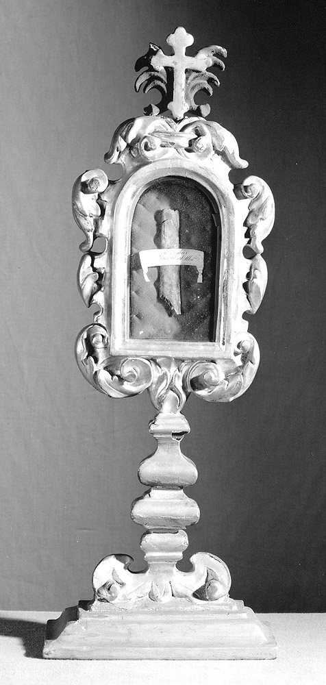 reliquiario - a ostensorio, serie - manifattura bolognese (sec. XVIII)