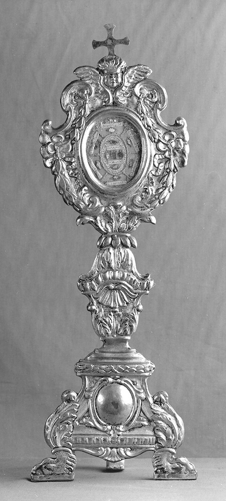 reliquiario - a ostensorio - ambito emiliano (sec. XVIII)