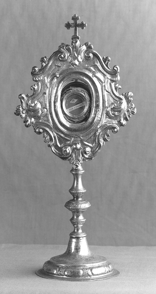 reliquiario - a ostensorio - manifattura emiliana (seconda metà sec. XVIII)